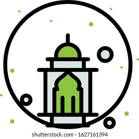 Ramadan icons. Muslim islam prayer and ramadan kareem thin line icons set. Modern flat style symbols isolated on white for infographics or web use. 