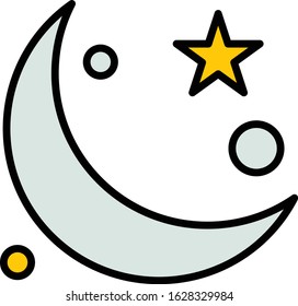 Ramadan icons. Muslim islam prayer and ramadan kareem thin line icons set. Modern flat style symbols isolated on white for infographics or web use. 