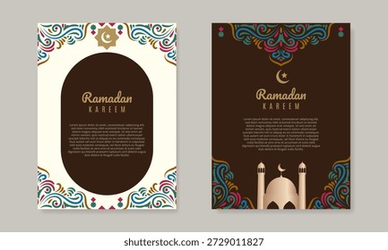 modelo de folheto de celebração iftar do ramadã