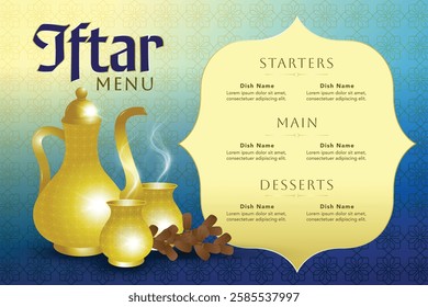 Ramadan Iftar Dinner Menu Design Template