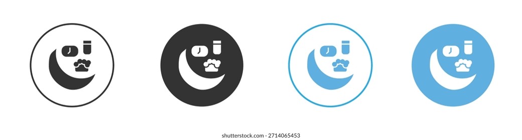 Ramadan iftar icon. Graphic icon design template