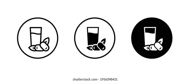 Ramadan Iftar icon. Ramadan Iftar icons button, vector, sign, symbol, logo, illustration, editable stroke, flat design style isolated on white Religion Meal Eaten Element 
