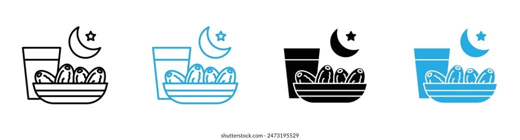 Ramadan Iftar Icon Ideal for Islamic and Cultural Celebrations