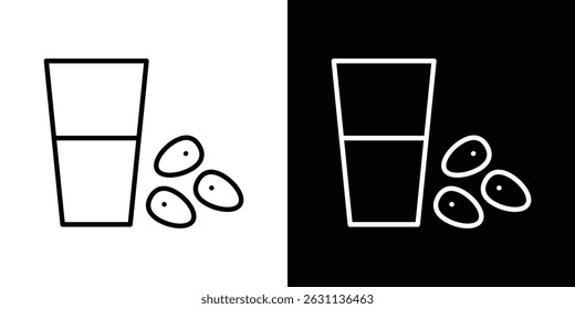 Ramadan iftar icon vector collection. vector sign illustration