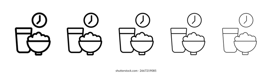 Ramadan iftar icon vector collection. EPS 10