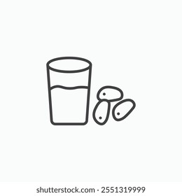 Ramadan iftar icon vector illustration. EPS10