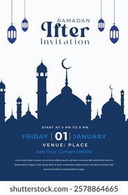 ramadan iftar invitation design template 