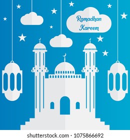 Ramadan illustration for mosque