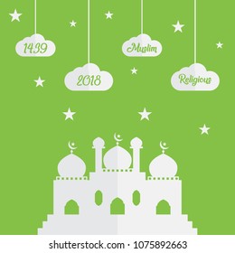 Ramadan illustration for mosque