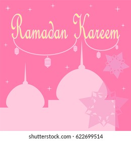 Ramadan Illustration Vector. Ramadan Kareem, Happy Ramadan, Ramadan Mubarak