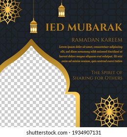 Ramadan Instagram Feed Design With Islamic Ornament Background