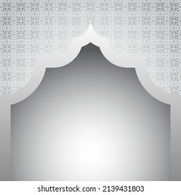 Fondo islámico de Ramadán, fondo creativo con espacio para copiar.