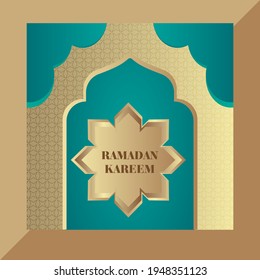 Ramadan, Islamic design, vector  with Arabic pattern. Beautiful Ramadan  greeting poster or background, vector illustration