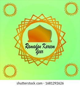 Ramadan islamic greeting vector design