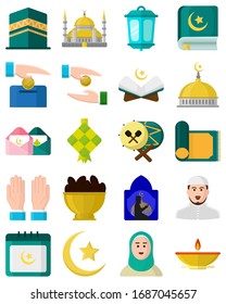 Ramadan and Islamic Icons Set