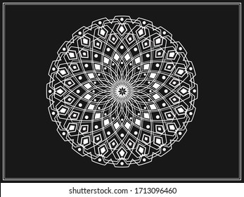 Ramadan islamic round pattern elements. Arabic symbols vector. Islamic ornament vector. Persian Motiff. Geometric logo. Circular ornamental.
