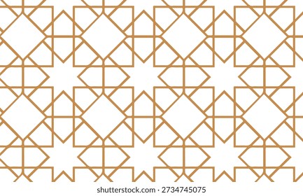 Ramadan Islamic Star Geometric Pattern Background Illustration.