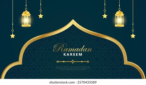 ramadan islamic template banner vector eps 10