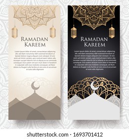 Ramadan islamic vector background template