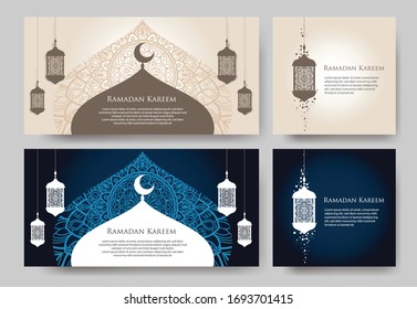 Ramadan islamic vector background template