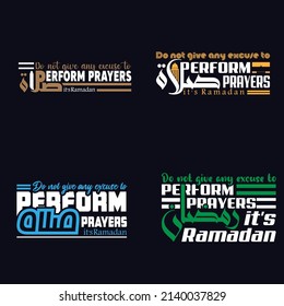 Ramadan and Islamic vector t shirt design