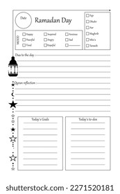 Ramadan Journal and Planner Manuscript Size: 6 x 9 inches