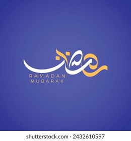 Ramadan Kareem 2024 Arabic calligraphy on beautiful calligraphy for wishing happy ramadan