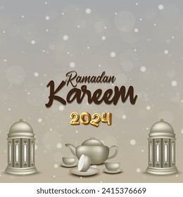 ramadan kareem 2024 banner with white background design 22