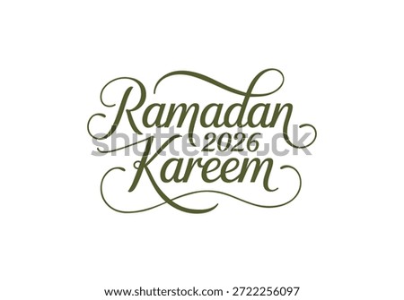 Ramadan Kareem 2026 Elegant Calligraphy Design