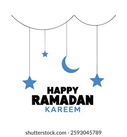 Ramadan Kareem abstract template with post poster or banner design 