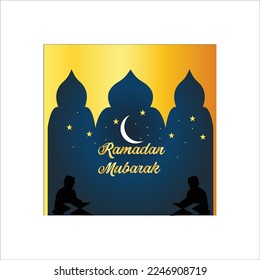 Ramadan Kareem, applicable for website banner, header web, social media posts, ads campaign, advertising agency, corporate sign, business poster, billboard, flyer