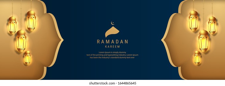 Ramadan Kareem arabischen Kalligrafie-Banner-Design. Übersetzung des Textes "Ramadan Kareem" Feierlichkeiten ramadan Kalligraphie