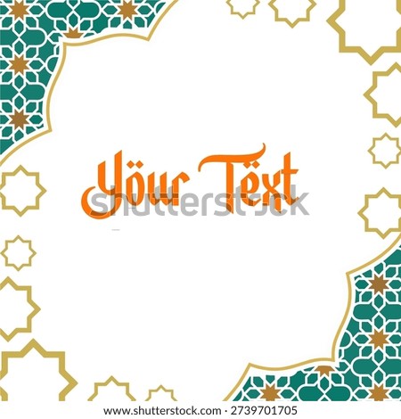 Ramadan Kareem arabic calligraphy banner design. Translation of text 'Ramadan Kareem ' celebration ramadan calligraphy, Eid Mubarak Template with its distinctive ornaments Vector Illustration, Selamat Hari Raya Idul Fitri Happy Eid Mubarak