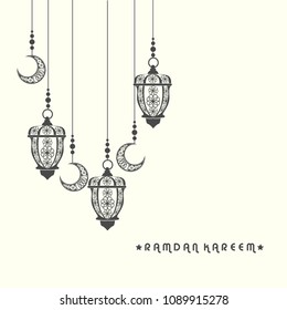 Ramadan Kareem Arabic calligraphy, Ramadan Kareem beautiful greeting card with arabic calligraphy, template for menu, invitation, poster, banner, card for the celebration of Muslim community festival.