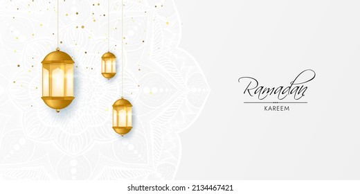 Ramadan Kareem Arabic calligraphy, Ramadan Kareem beautiful greeting card with arabic calligraphy, template for menu, invitation, poster, banner, card for the celebration of Muslim community festival