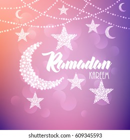 Ramadan Kareem Arabic calligraphy, Ramadan Kareem beautiful greeting card with arabic calligraphy, template for menu, invitation, poster, banner, card for the celebration of Muslim community festival