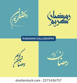 Ramadan Kareem Arabic Calligraphy designs, Ramadan Mubarak, Calligraphy Packs, Ramadan Collections, Ramadan 2025