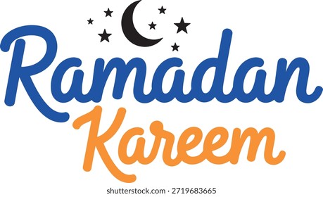 Ramadán Kareem Caligrafía árabe Diseño de tipografía para Festival Islámico
