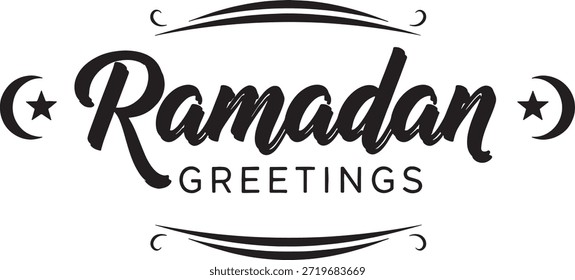 Ramadã Kareem Caligrafia Árabe Tipografia Design para o Festival Islâmico