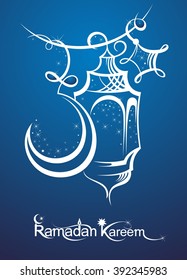 Ramadan Kareem .Arabic lamps