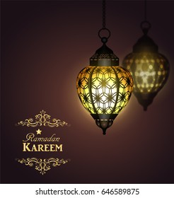 Ramadan Kareem arabic lantern