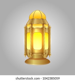 Ramadan Kareem arabic lantern . vector illustration