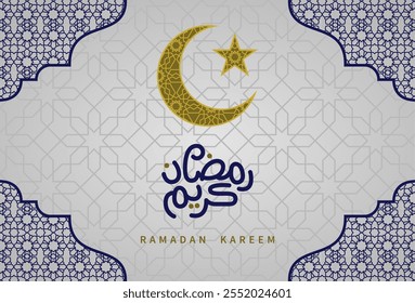 Ramadan Kareem in Arabic letter, Ramadan Kareem Banner template