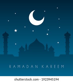 ramadan kareem with arabic text is mean muslim event template event with elegant golden moon and lantern