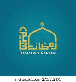 Ramadan Kareem Árabe Vector único 