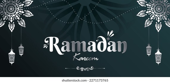 Ramadan Kareem, ashra e rehmat, ashra e maghfirat, ashra e jahannam se azadi and jumma tul wida English Typography with lantern and with doodles