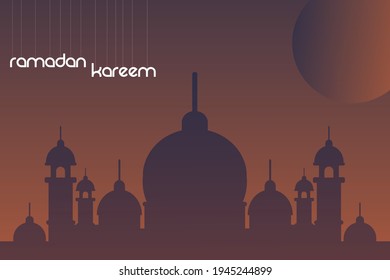 fondo ramadan kareem con estilo sencillo