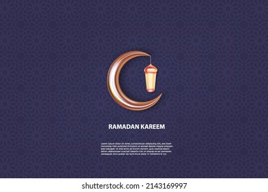 Ramadan kareem background with arabic geometric pattern Vector