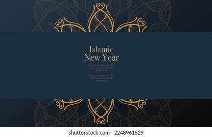banner de fondo ramadan kareem conjunto con el adorno de lujo ramadan eid mubarak fondo