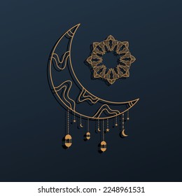 ramadan kareem Hintergrund Banner-Vektorset mit luxuriösem Ornament Rmadan eid mubarak Hintergrund